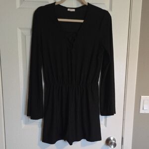 Ardene Black Long Sleeve Romper